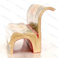 скамейка книжка с росписью хохлома