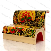 лавка книжка с покраской хохлома