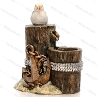 уличный фонтан чайка на кнехте