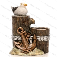 фонтан чайка для дизайна морского кафе