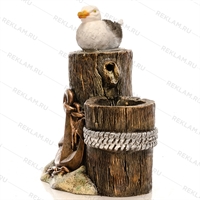 фонтан с чайками для морского дизайна