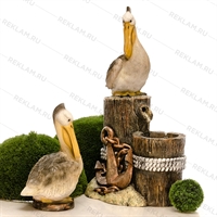 комплект объемных фигур пеликаны