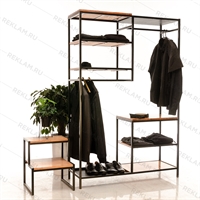 кованый стеллаж для одежды
