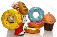 комплект объемных фигур для кондитерской