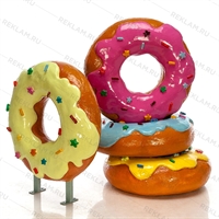 комплект объемных фигур пончики комплект объемных фигур пончики