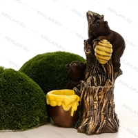 мишка с ульем фонтан