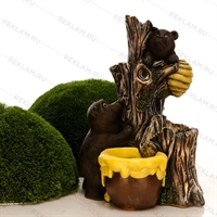 декоративный фонтан мишка с ульем