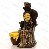 парковый фонтан мишка с ульем