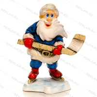 фигура для оформления витрин дед мороз с клюшкой