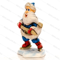 дед мороз с клюшкой новогодняя фигура