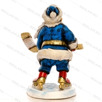 фигура для оформления кафе дед мороз с клюшкой