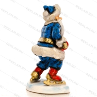 Фигура дед Мороз с клюшкой - фото 29906