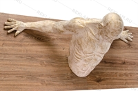 объемная фигура мужчина выходящий из стены