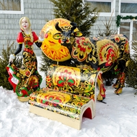 Фигуры с покраской "Хохлома"