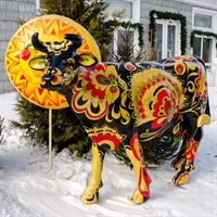 Ростовая фигура Корова "Хохлома"