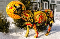 Рекламная фигура Корова "Хохлома"