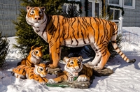 объемные фигуры тигров