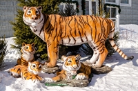 объемные фигуры тигров