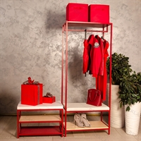 Кованая стойка для магазина одежды