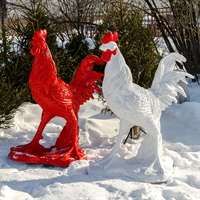 объемная фигура петух