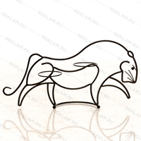 кованая подставка на 2 цветка