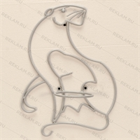 цветочница на стену тигр