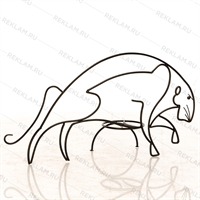 напольная подставка для цветов тигр