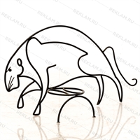 напольная подставка для цветов тигр