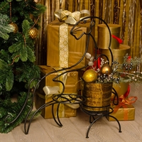 напольная подставка для цветов тигр