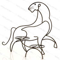 напольная стойка для цветов тигр