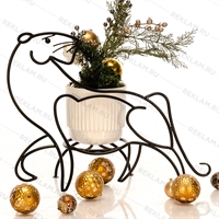 напольная подставка для цветов тигр