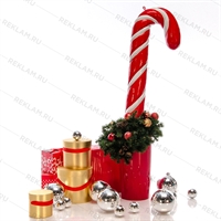 Фигура объёмная Конфета Трость U08748 стеклопластик высота 122 см - фото 30871