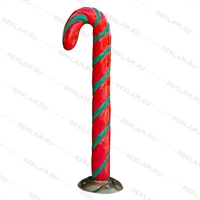 Фигура объёмная Конфета Трость U08748 стеклопластик высота 122 см - фото 30873