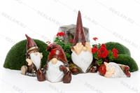 Садовая фигура Гномик F08369 стеклопластик h=85 см - фото 31061