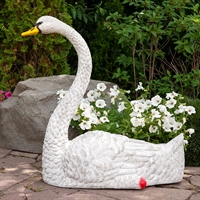 декоративная фигура лебедь