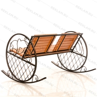 кованая лавочка для сада