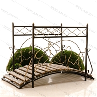 мостик кованый для сада