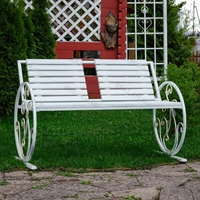 кованая лавочка для парка