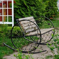 кованая скамейка для парка