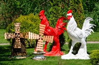 объемная фигура петух