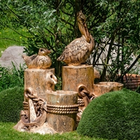 фонтан с птицами