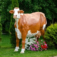 рекламная фигура корова