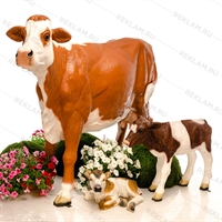 рекламная фигура корова