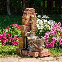 умывальник из кирпича