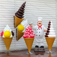 объемные муляжи мороженого для кафе