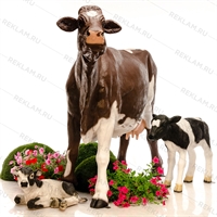 объемные фигуры корова с телятами