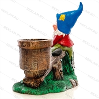 Уличное кашпо Гном на качелях - фото 32519 Уличное кашпо Гном на качелях - фото 32519