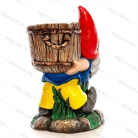 Кашпо для цветов Гном с кадкой F08846 - фото 32529