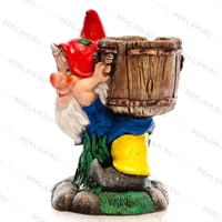 Кашпо для цветов Гном с кадкой F08846 - фото 32530