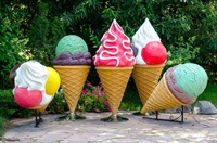 Рекламный стоппер Мороженое Кремовое - фото 32584